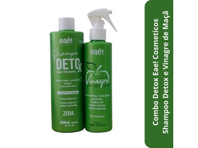 Combo Detox Eae! Cosmeticos Shampoo Detox e Vinagre de Maçã