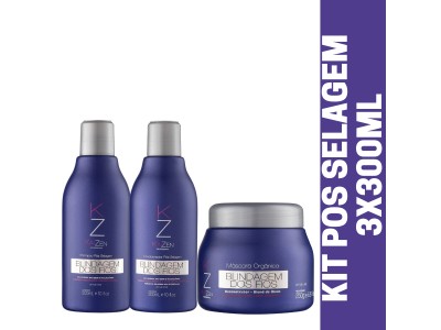 Kit Pós Selagem Kaizen Shampoo, Cond e Mascara 3x300ML