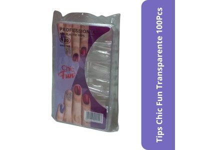 Tips Chic Fun Transparente 100Pcs