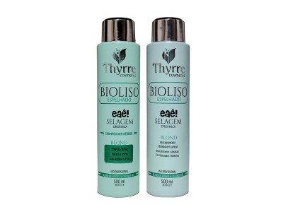 Kit Selagem termica Organica Bio Liso Thyrre 2x500ml