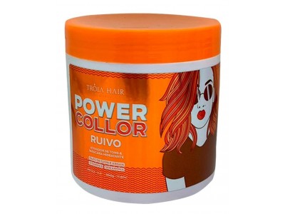 Mascara Tonalizante Troia collor Ruivo Troia Hair 500gr