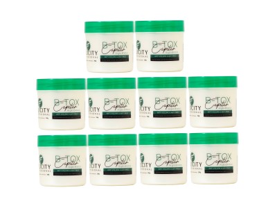 Kit com 10 B-Tox Capilar Argila Branca Orgânico Felicity 10x250gr