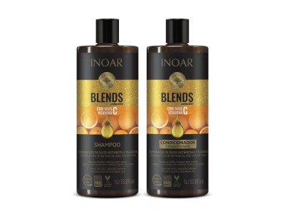 kit Shampoo e Condicionador Inoar Blends com Vitamina C 1L