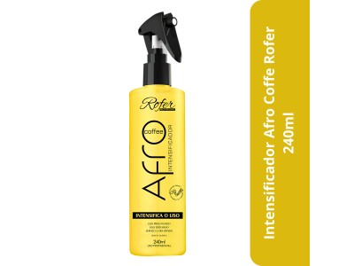 Intensificador Afro Coffe Rofer 240ml Cabelos mais Lisos