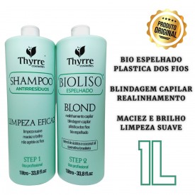 Kit Selagem termica Organica Bio Liso Thyrre 2x1L