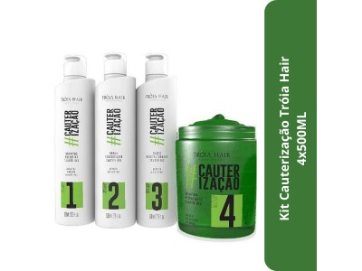 Kit Cauterização Tróia Hair 4x500ML