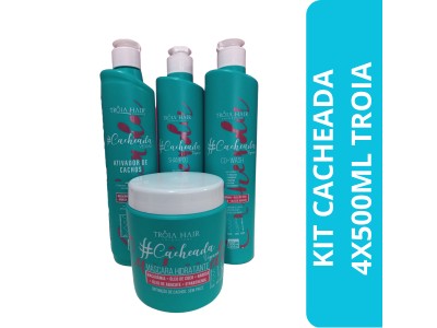 Kit Cacheada Troia Hair 4x500ml