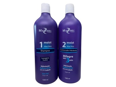 Kit Shampoo E Condicionador Moist Aloe Vera 2x1L Mairibel