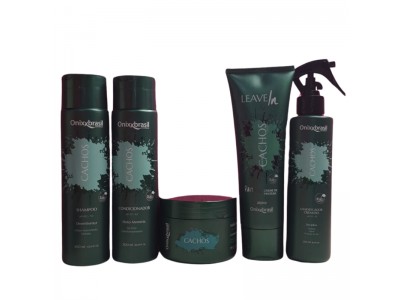 Kit Cachos  Shamp+Cond+Masc+Leave-in+Fluido  Onixx Brasil