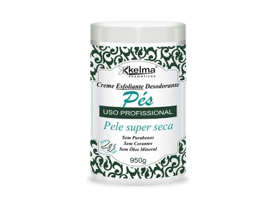 Creme Esfoliante Kelma Desodorante para os Pés  Pele Super Seca 950g