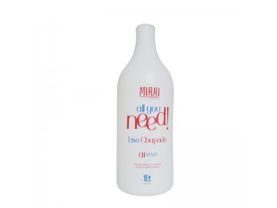 Definitiva Liso Chapado Plástica S/Formol 1L Mirai Cosmetico
