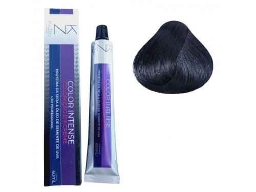 Tinta de cabelo Coloração  Preto Azulado 1.10 Kaizen