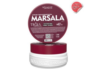 Máscara Capilar Pigmentadora Marsala Tróia Hair Colors 150G