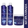 Kit #Platinada Troia Hair Shampoo, condicionador e Mascara