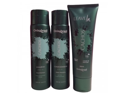 Kit Cachos  Shamp+Cond+Leave-in  Onixx Brasil