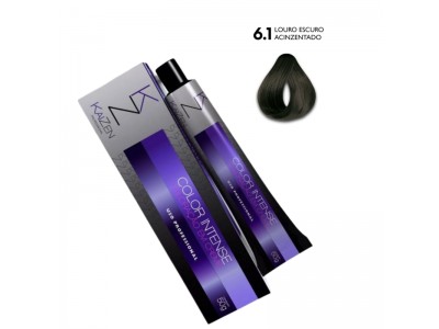 Tinta de cabelo Louro escuro cinza 6.1 Kaizen Coloração