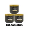 Kit 3 Mascara Tonalizante Preto Azulado Felicity 500Gr