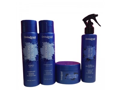 Kit Reconstrutor Cond+Shamp+Fluido+Masc  Onixx Brasil
