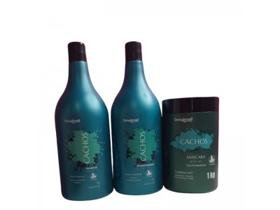 Kit Cachos Shamp+Cond+Masc 3 Passos  Onixx Brasil