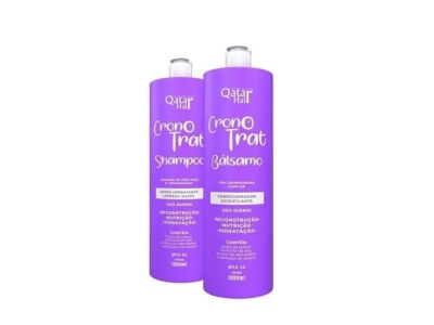 Combo Shampoo e Balsamo Cronotrat Qatar Hair 2x1L