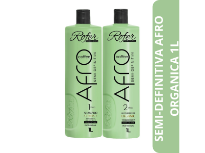 Kit Semi-Definitiva Organica Afro Coffee Rofer 2X1L