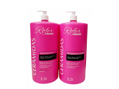 Shampoo e Condicionador Ceramidas Rofer 2,5l